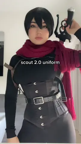 Mikasa might be my least favorite character to cosplay from aot 🤠 sorry mikasa fans 🥺 #aot #mikasa