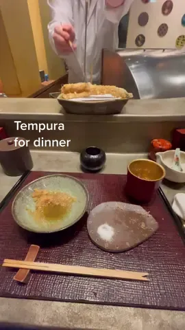 an authentic tempura experience in Tokyo #japan #tempura #japanesefood #japanlife  #fyp