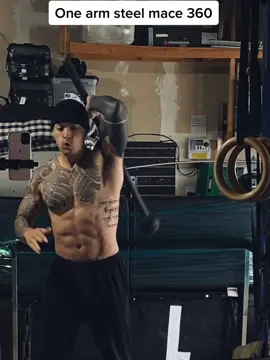 Play date w/the steel mace today. Great piece of equipment. #steelmacetraining #Fitness #FitTok #tattoo #fyp