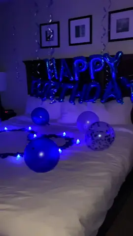 #happybirthday #romantichotel #supriseforhim #blueroses #blueledlights #hotel #georgia #atlanta
