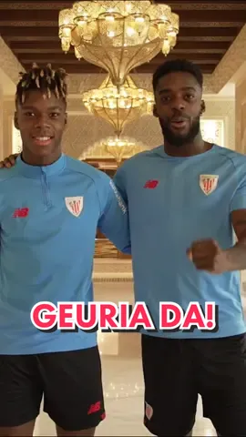 🦁 @nicolas_williams9 & Iñaki Williams tienen un mensaje…GEURIA DA! #AthleticClub #TheBest #propositos2022 #tiktokfootballacademy