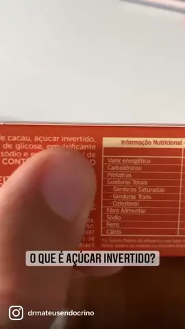 O que é açúcar invertido? #endocrinologia #endocrinologista #acucar #nutricao #nutrologia #confeitaria #culinaria #glicose #frutose