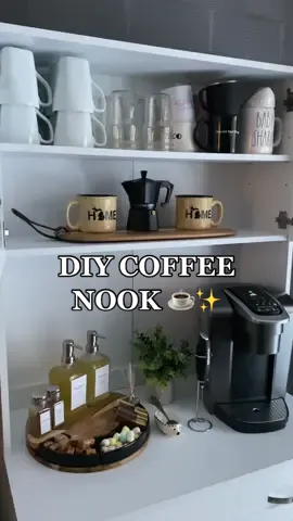 this is your sign to build a diy coffee nook/cart ☕️✨ #accousticcovers #coffeenookideas #homeimprovement