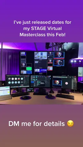 I’ve just released dates for my next live STAGE Virtual Masterclass - if you’re looking to improve your communication and public speaking skills DM me for details!