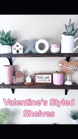 Styled my shelves for Valentine’s Day 💖#valentinesdecor #valentinesdecorating #valentinesdaydecor #homedecor #homestyling