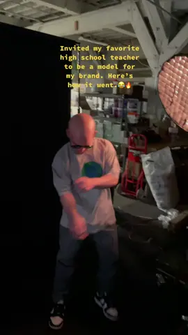 Stan to nice under the lights!😂 Anyone else have a teacher this lit?  #clothingbrand #fyp #photoshoot