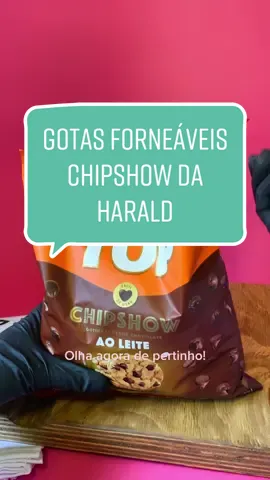 Venham conhecer as gotas forneáveis chipshow da Harald! #confeitaria #mercadoce #cookies #gotasdechocolate #unboxing
