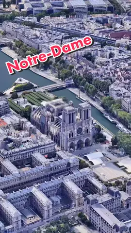 Notre-Dame Paris, France ??  Map: Google Earth  #notredame #notre #dame #paris #france #fra #visit #explore #travel #river #island #city #cathedral #nice