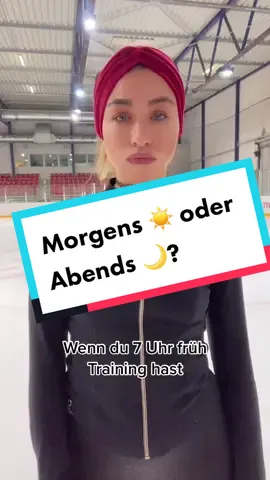 Wer kennt es?😅 hab tatsächlich lieber Abends Training #training #eislaufen #eiskunstlauf #morgens #abends