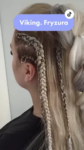 Wikingowie. Vikings, inspired By Lagertha#fryzjerlublin #wlosysyntetyczne #warkocze #vikingshairstyle #braids #hairdresser #hairinspo