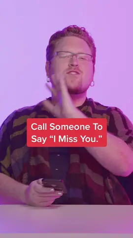 We had people call someone to say “I miss you.” Who would you call? ☎️😗