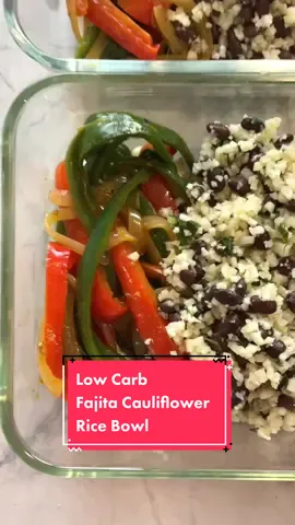 Mid week #lowcarb #lunch inspo. Cauliflower Rice & Beans1.5 Tbsp olive oil1.5 C cauliflower rice1/2 Tsp salt1/4 tsp pepper1 Tsp garlic pwder1 Tsp onion pwder1/2 lime juiced1/2 Can black beans drained1/2 C cilantro chopped