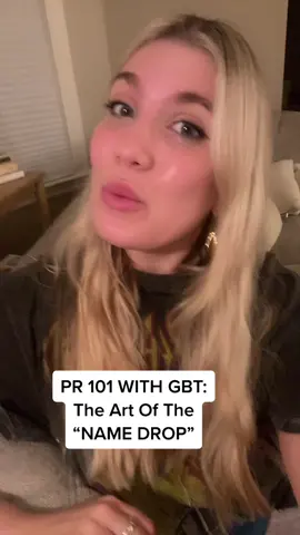 PR 101: Art Of The Name Drop - @~Pourri #pourri #branding // CODE: Girlbosstown15