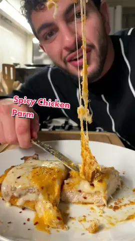 Healthy Spicy Chicken Parm 🍗🍅🤝 #icekarim #healthycooking #airfryer #joyoungblender #joyoung