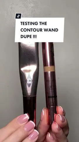 CT contour wand (light to med) vs Revolution pro concealer shade med deep #makeupdupe #contourwanddupe #revolutionpro #makeuprevolution #ct #charlottetilburydupe #ctdupe #isitadupe #makeupdupes #cheapmakeup #makeupdupesforhighendproducts