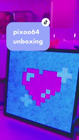 super excited for the #pixoo64 from @divoom_official 😍💜 #pinkaesthetic #RufflesOwnYourRidges#unboxingasmr #pinksetup#pixelart#cuteaesthetic#pinkdesk