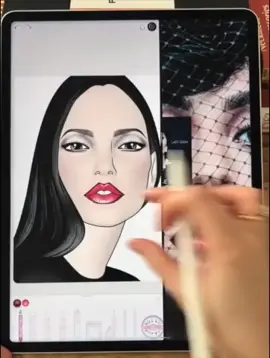 makeup drawing on app #makeupdrawing #makeupartist #beautyhacks #makeupdraw