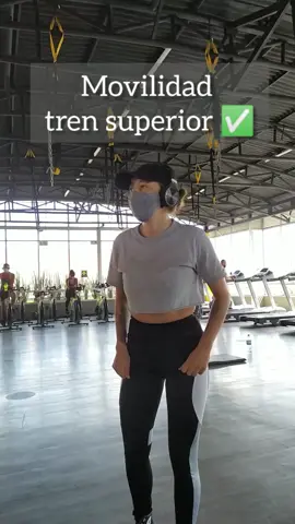 Movilidad articular 💪🏻 les comparto mi rutina de tren superior. #movilidadarticular #gym #calentamiento #parati #Fitness