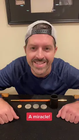 Now that’s a miracle!  #magician #magictrick #crazymagic #magiciansoftiktok #ericismagic #miracles #whaaaat #cointrick #magicsecret #fyp #skillz