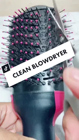 Cleaning the Revlon One Step blow dryer #revlononestep #revlonhairdryerbrush #hairhacks #blowdryer #cleanhairbrushes #nowitscleantips