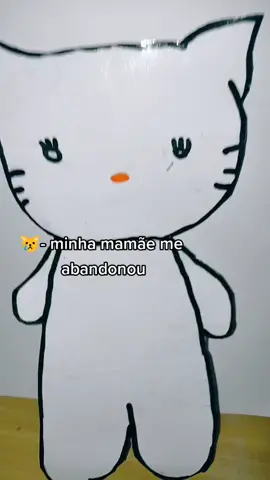 Meu primeiro video!<3,gente irei fazer uma casinha pra ela!#paperanimal #hellokitty #paperduck #quartinho #fy #viral