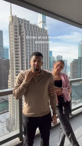 Our favorite restaurant in Chicago. 10/10 reccomend. And yes, my sweater deserved it’s own moment. #chicago #chicagorestaurant #fyp #grwm