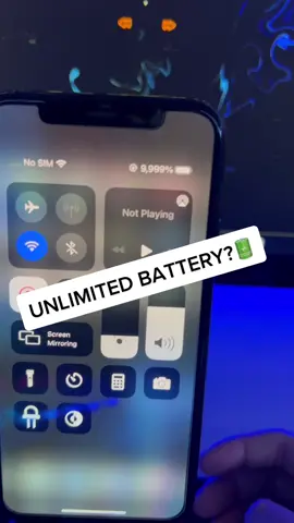 Never have to recharge my iPhone again 🤣 #iphone #iphonetricks #battery #jailbreak #Tech #fyp #viral
