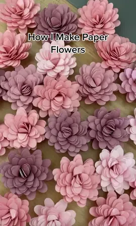 How I make paper flowers on my @Cricut  #diytok #DIY #SmallBusiness #smallbusinesstok #crafttok #cricut #cricutprojects