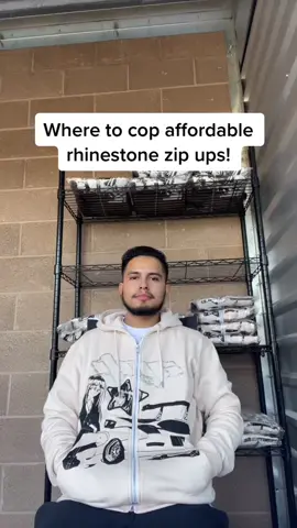 Lowkey streetwear brand dropping affordable rhinestone zip ups! #fashion #clothes #streetwearbrands #fyp #anime #animes #animefyp #animeclothing