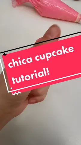 here's a cupcake tutorial with Chica! #glamrockchica #fnafsecuritybreach #pastry #fnaf