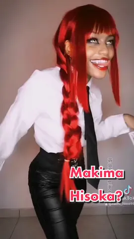 Wait😳I suddenly got fem Hisoka vibes from this Makima cosplay AND I LOVE IT! 😌❤️🔥#anime #relatableanime #princesssachiko