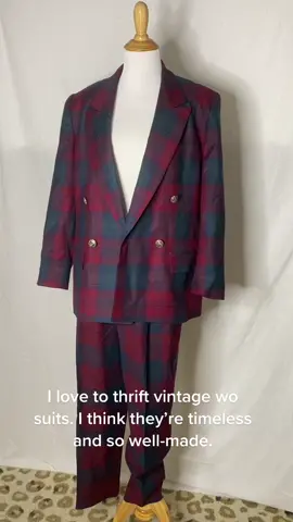 Wool suit up on #poshmark this week! #fashiontiktok #plaid #wool #lewk #80sbaby #fashionfavorites #mentalhealthmatters