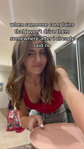 like im cool with drivong most of the time but if i say no dont try to make me feel bad about it 💀