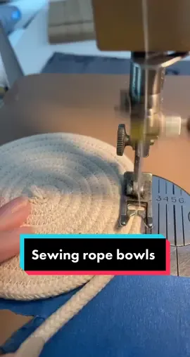 Spinning around #sew #sewingtiktok #sewingdiy #ropebowl #ropebowllove #ropebowls #sewingproject #ont #entrepreneur #ropeart #cottonropebasket #decor