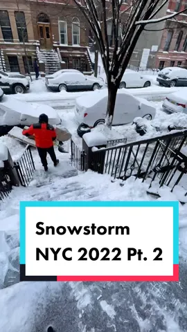 I hated shoveling snow as a kid and I still do. Florida sounds nice right now @delta. #snowstorm2022 #nycsnowstorm #shovelingsnow #shovelchallenge #closeyourrings #thenorthface