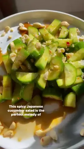 JAPANESE CUCUMBER SALAD. One of my favorites. #cucumbersalad #saladrecipe #keto #lowcarb #lowcarbrecipes