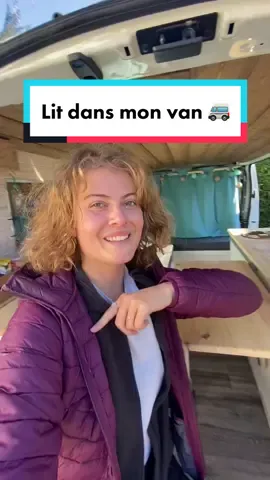 Répondre à @kevin.mnt3337  et voilà mon lit déplié dans mon van 😀 #van#vanlife#aventure