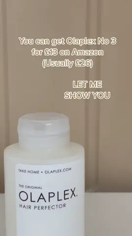 No 3 Olaplex £13 on amazon with subscribe & save! #amazonfinds #amazonbargains #olaplexno3 #olaplex #olaplextreatment #tiktokmademebuyit #budgeting