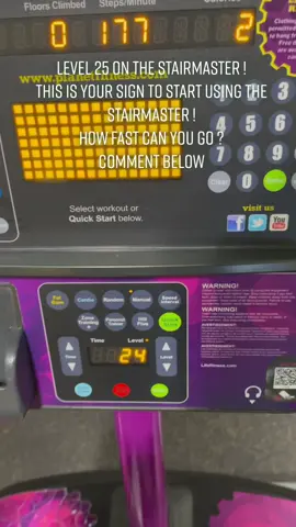 How fast can you go on the stairmaster ? #cardio #Fitness #fyp #gym #GymTok #blackfitnesswomen #workout #stairmaster #health #burnfat