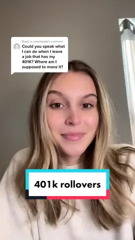 Reply to @raniaelseidy 401k rollovers #PersonalFinance #genzfinance #moneytok #finance101 #financialfreedom #investing