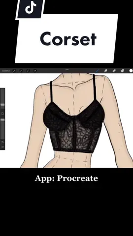 How to create a corset ✨#procreate #fashiondesign #fashionillustration #corset #fashionstudent #fashiondesigner #fashionschool #fashionartist #ipad #applepencil #fashioncollection #perte #foryou
