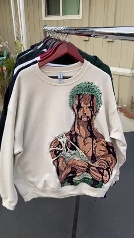 Is double sleeves the move ? 🤔 #fyp #viral #tapestryhoodie #animehoodie #anime