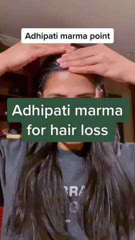 Hair loss? Massage this marma point! #marma #hairloss #marmapoint #indianhairsecrets