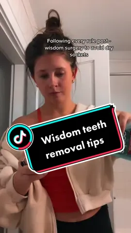 One part mouth wash one part peroxide a day keeps the dry socket away!! #wisdomteeth #surgery #dental #ITriedItIPrimedIt