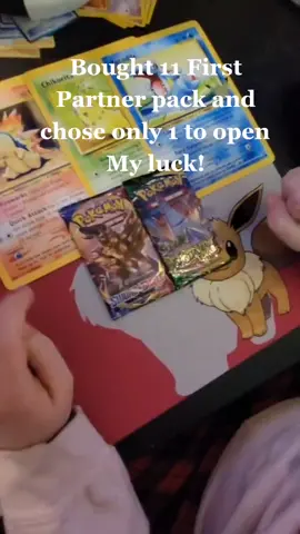 I got 11 first partner packs, keeping 10 sealed and only allowed myself to open 1! Here's how I did! #pokemoncards #pokemonopenings #pokemonluck #pokemongoldcards #pokemonpackopen