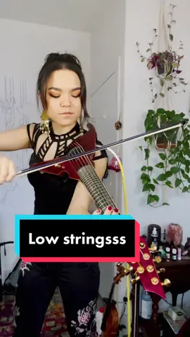 Reply to @mikalornz  Bringing this series back #lowstrings #bassviolin #electricviolin #trampoline