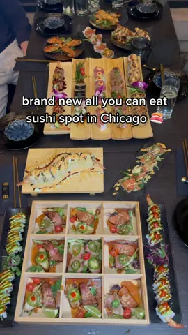 new all you can eat sushi restaurant in Chicago! tag who you’re taking! 🍣👇🏼#sushi #sushilover #Foodie #chicago #lincolnparkchicago #visualsbyjack