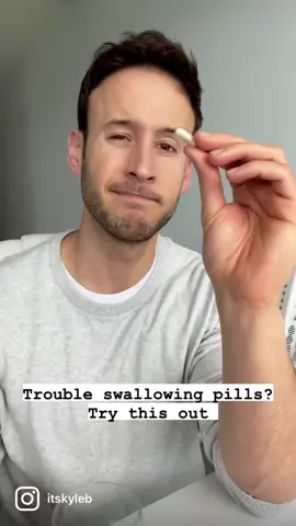 Trouble swallowing pills? Try the lean-forward technique.  #learnsomethingnew #tip