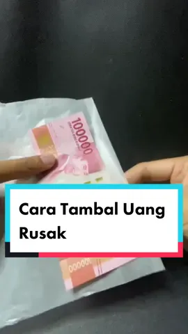 Reply to @nimasayua  cara nambal uang rusak #pejuangrupiah