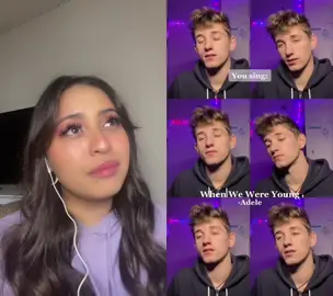 #duet with @itsbenhorsburgh take 2 💜 #adele #cover #whenwewereyoung #sing #fyp